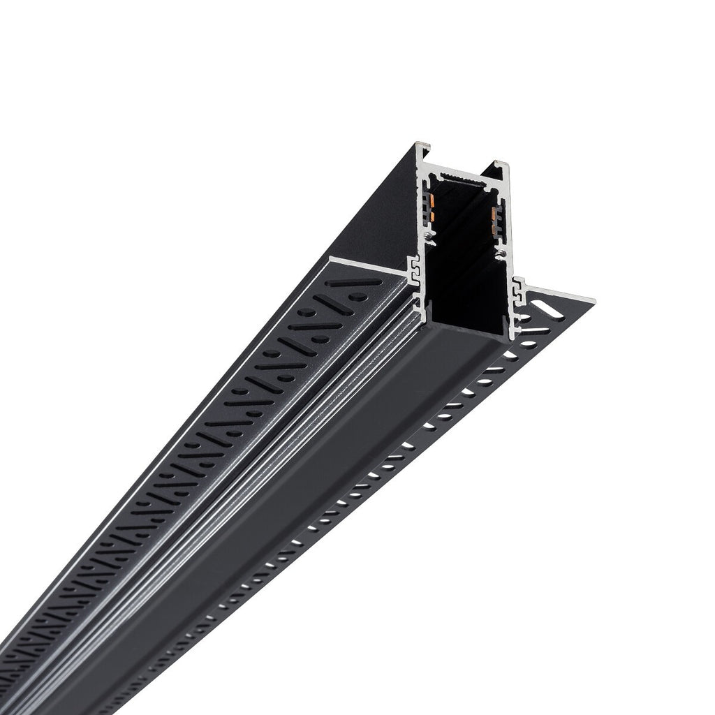 Nowodvorski System szynowy LVM RECESSED TRACK 1M 1-obwodowy niskonapięciowy 48V LVM Szyna - Aluminium - Czarny 10156