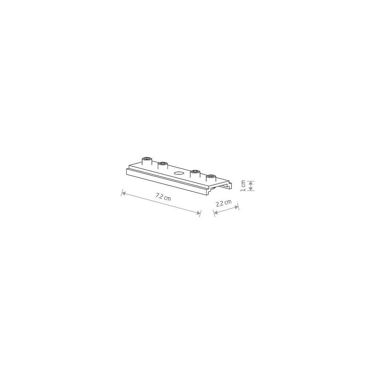 Nowodvorski System szynowy LVM TRACK BUCKLE CONNECTOR 1-obwodowy niskonapięciowy 48V LVM - Stal 10171