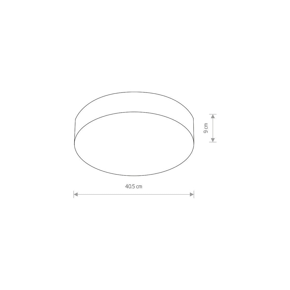 Nowodvorski Plafon ARENA BLACK 10W only LED 50/60Hz - Stal lakierowana - Czarny 10175