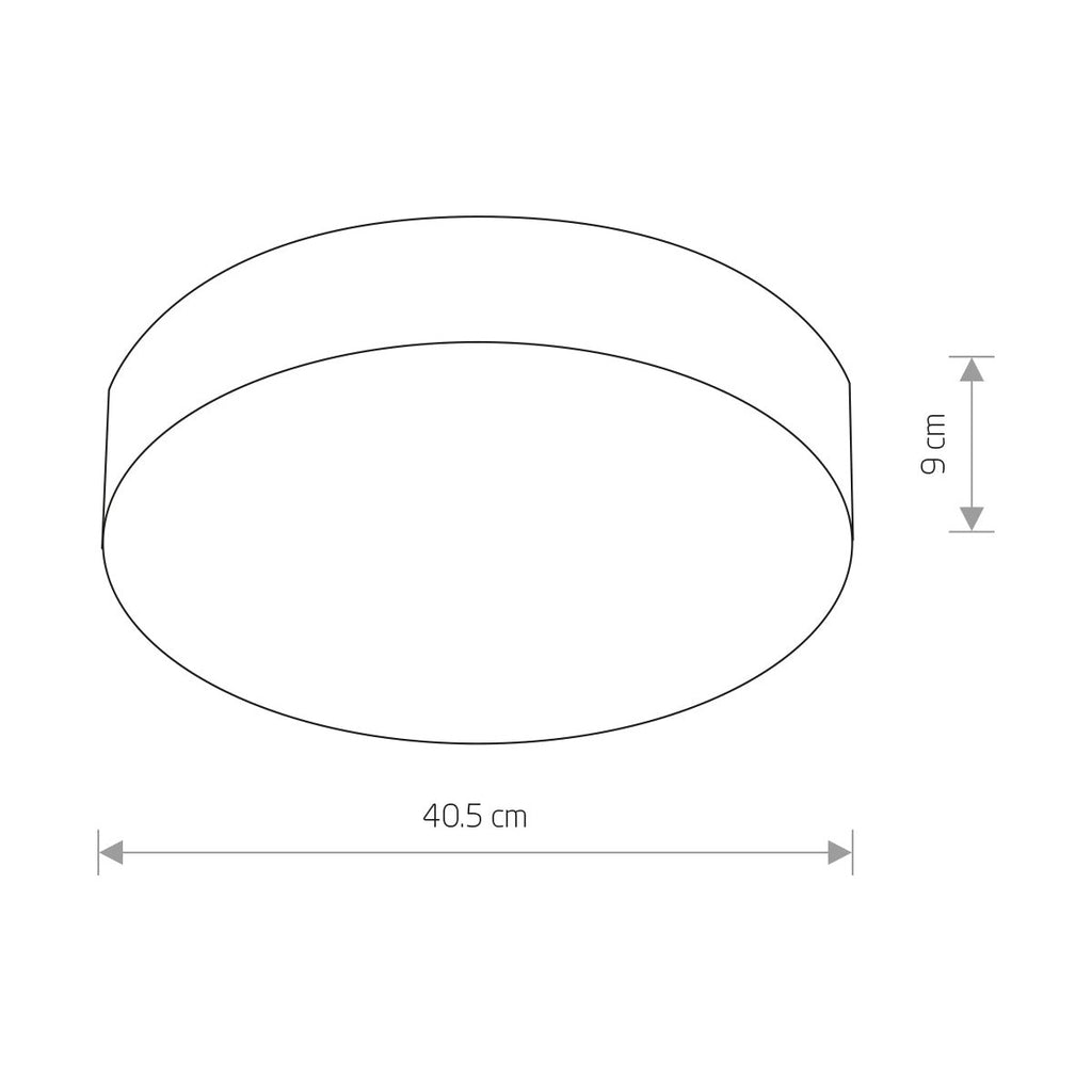 Nowodvorski Plafon ARENA LED 20W 50/60Hz - Stal lakierowana - Grafitowy 10180