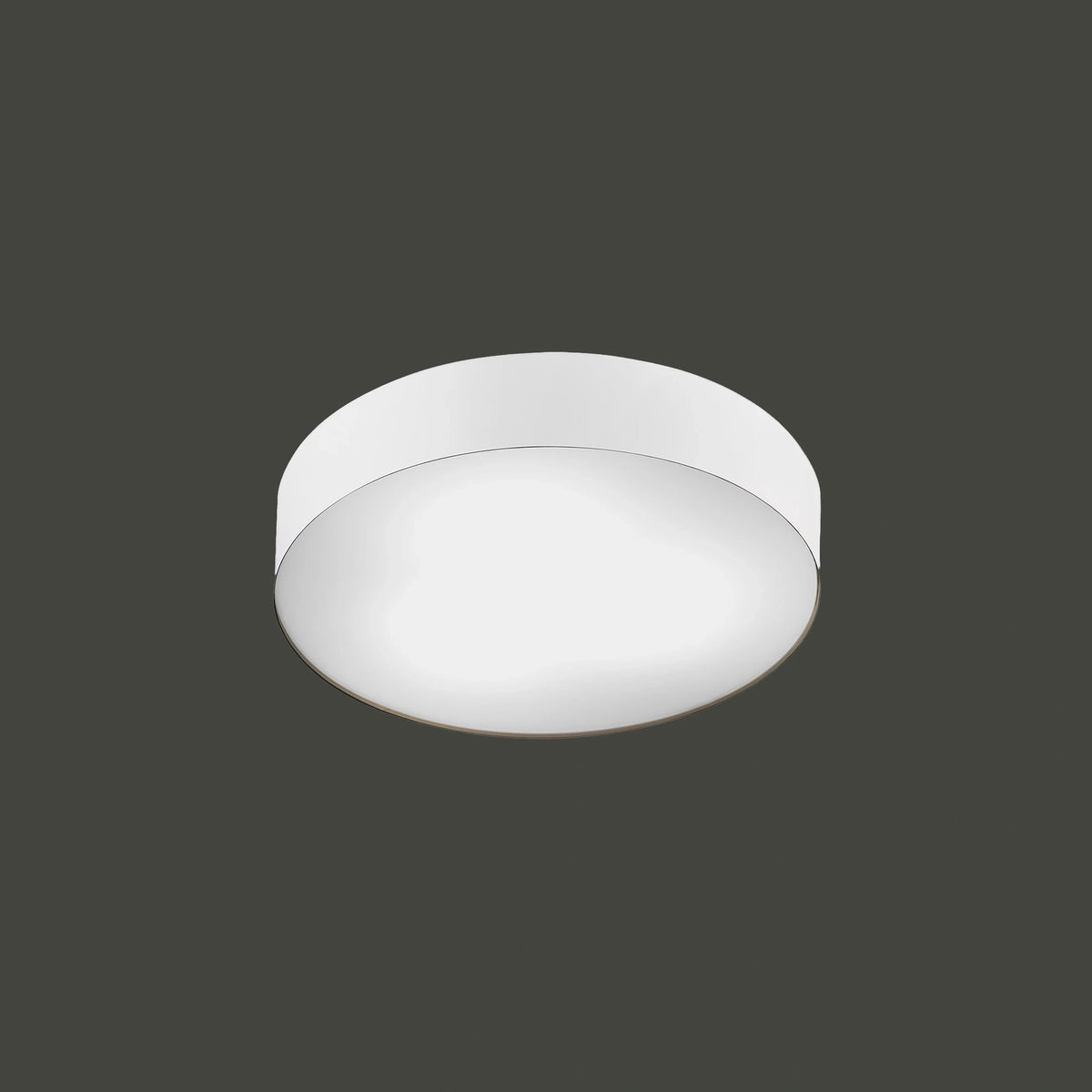 Nowodvorski Plafon ARENA 10W only LED 50/60Hz - Stal lakierowana - Biały 10184 - lampa włączona