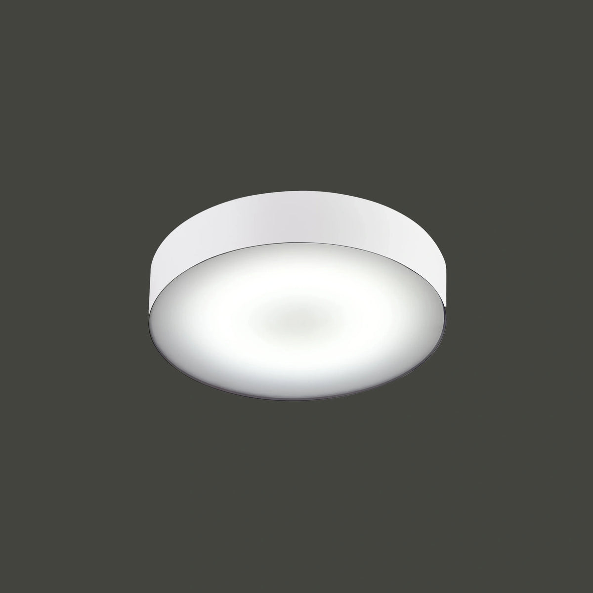 Nowodvorski Plafon ARENA LED 20W 50/60Hz - Stal lakierowana - Biały 10185 - lampa włączona