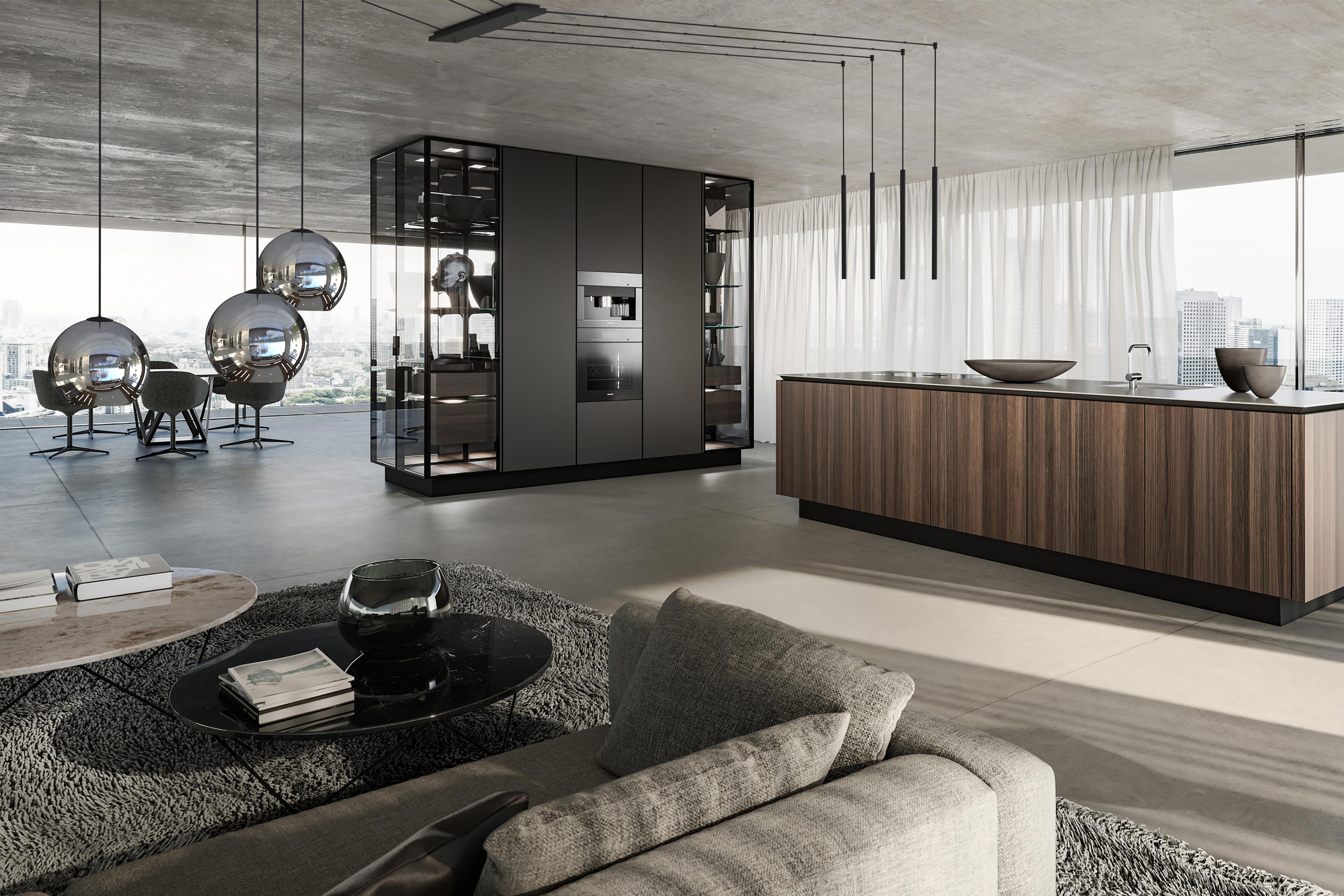 Nowodvorski Klosz / Oprawa CAMELEON POLARIS - Szkło metalizowane - Chrom