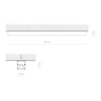 Nowodvorski Lampa liniowa sufitowa CL HALL LED PRO 40W 50/60Hz - Aluminium lakierowane - Czarny 10206