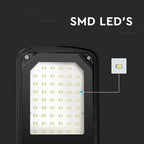 30W Lampa Uliczna LED / Barwa: 4000K / Obudowa: Czarna
