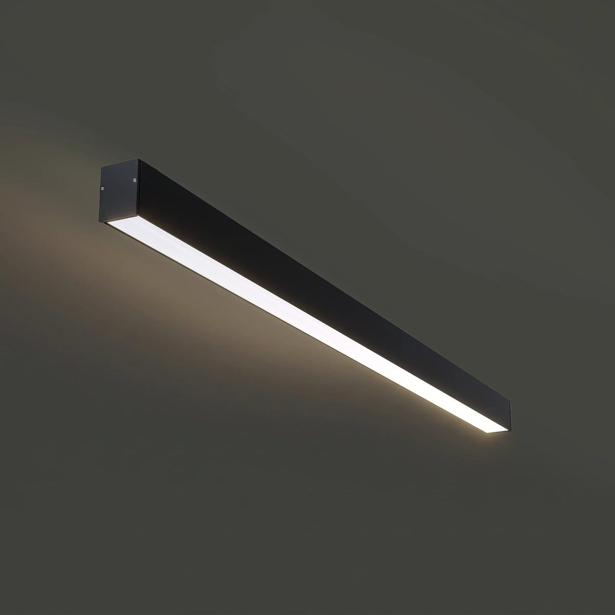 Nowodvorski Lampa liniowa sufitowa CL OFFICE LED PRO 120 31W 50/60Hz - Aluminium lakierowane - Czarny 10208 - lampa włączona