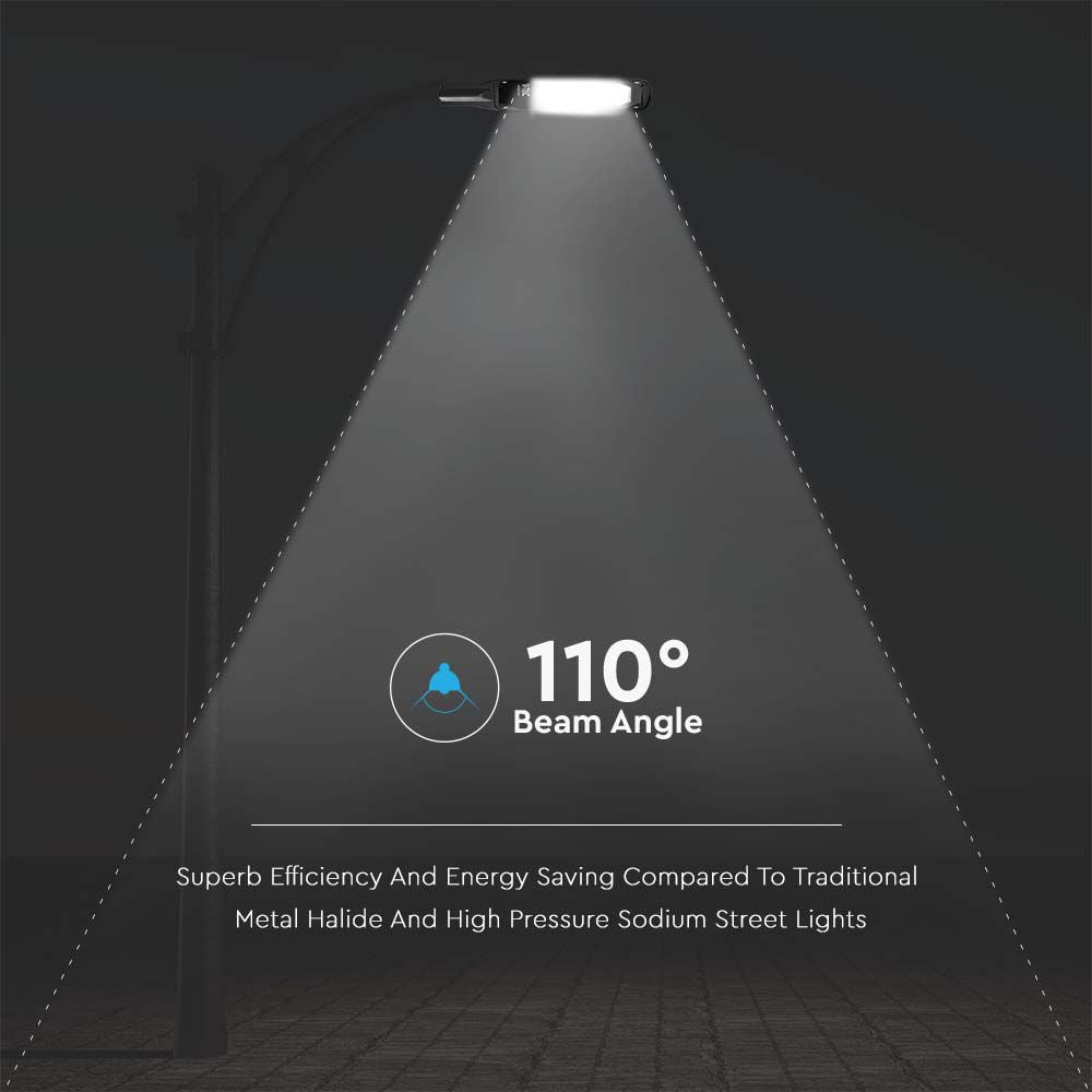 50W Lampa Uliczna LED / Barwa: 6500K / Obudowa: Czarna