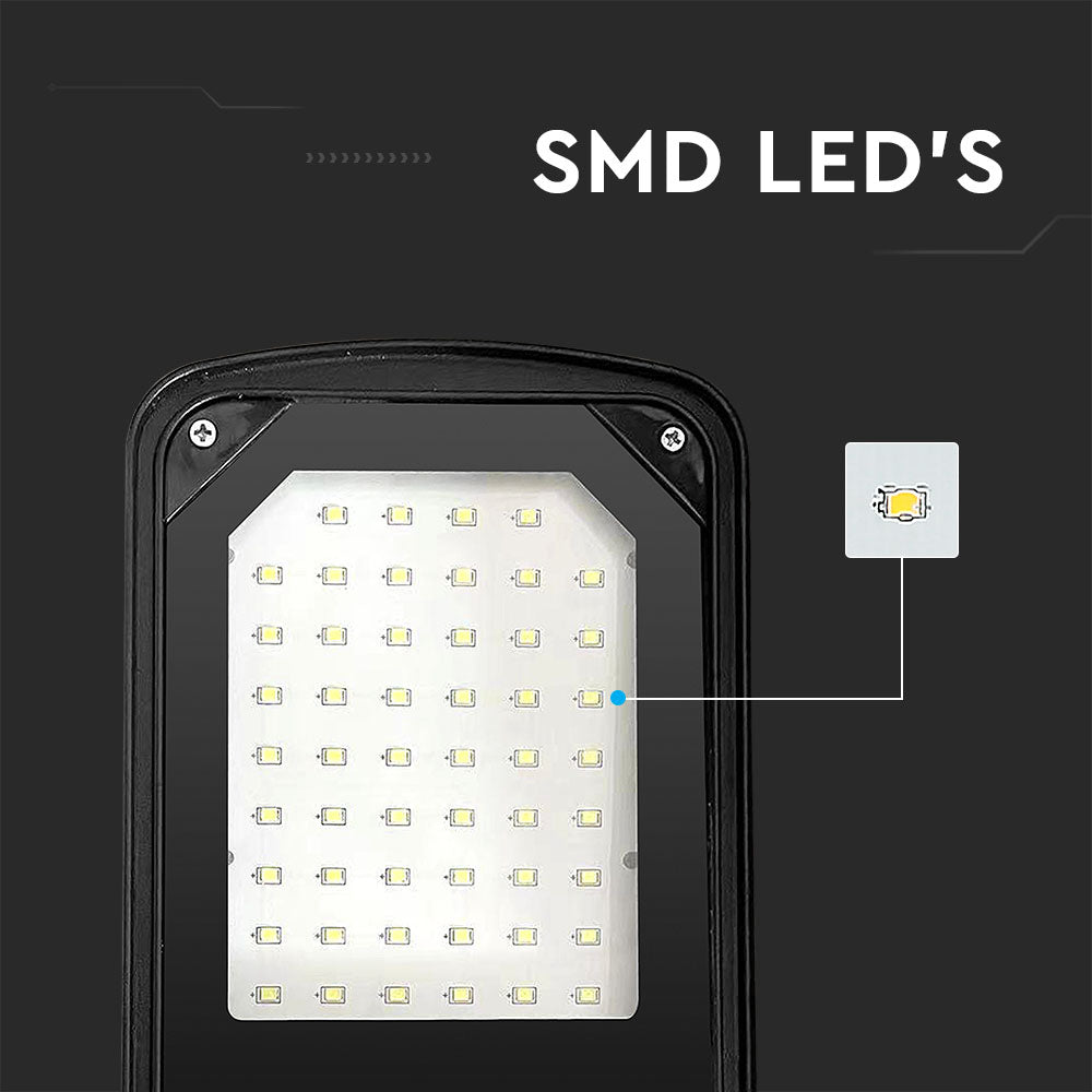 50W Lampa Uliczna LED / Barwa: 6500K / Obudowa: Czarna