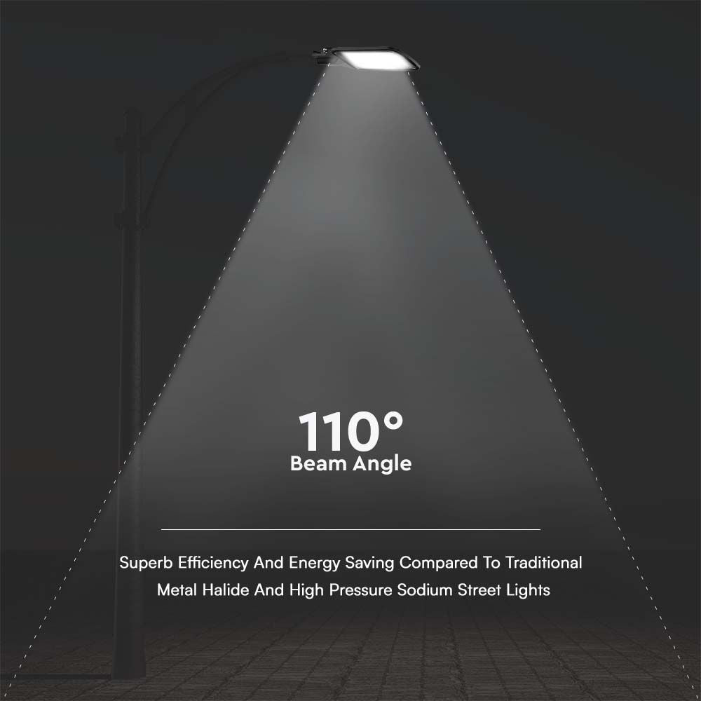 100W Lampa Uliczna LED / Barwa: 4000K / Obudowa: Czarna