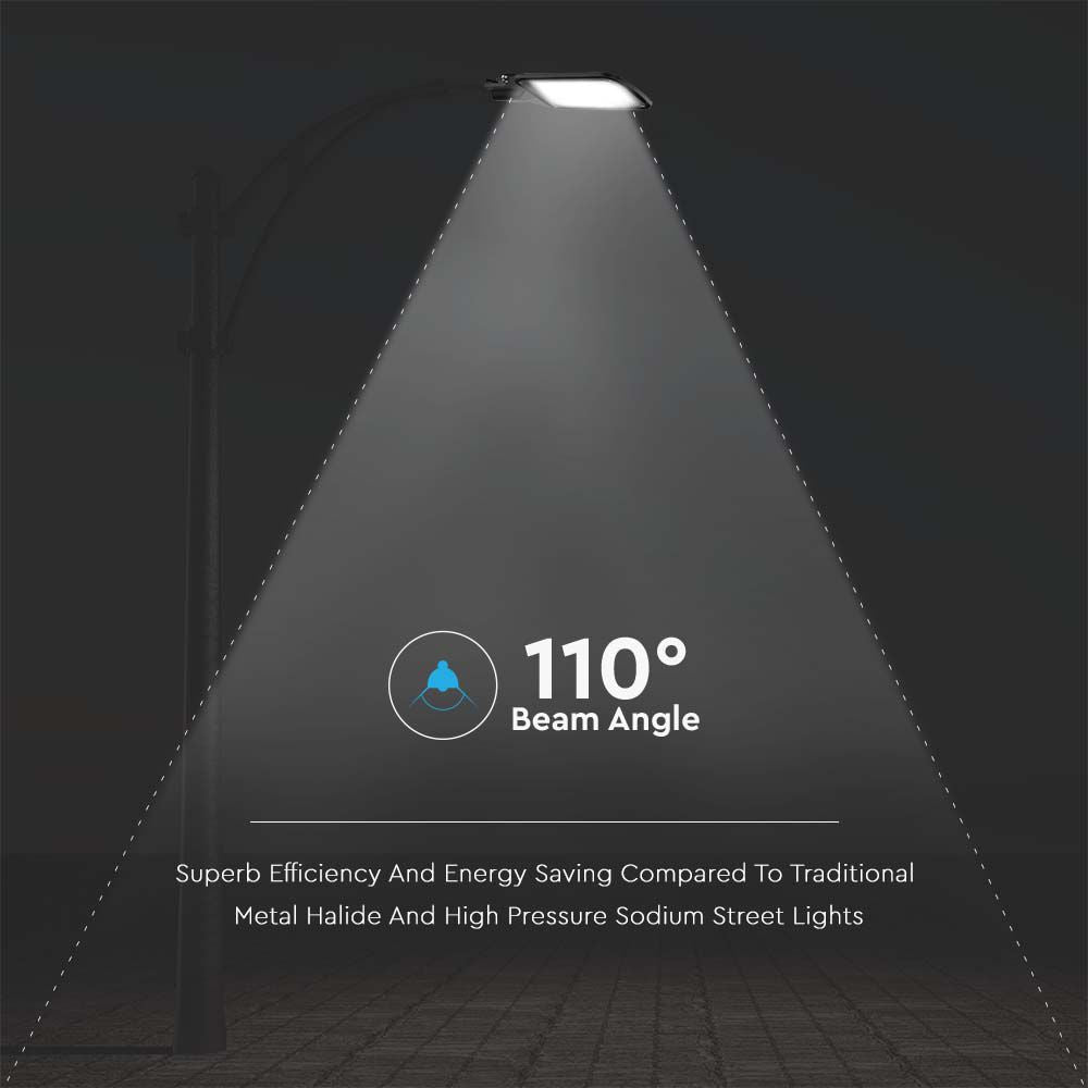 100W Lampa Uliczna LED / Barwa: 6500K / Obudowa: Czarna