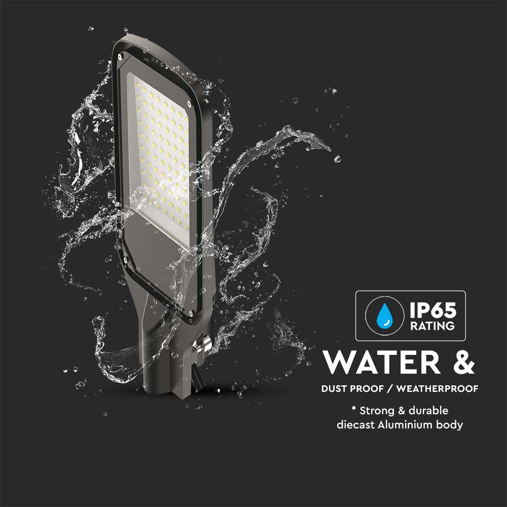 100W Lampa Uliczna LED / Barwa: 6500K / Obudowa: Czarna
