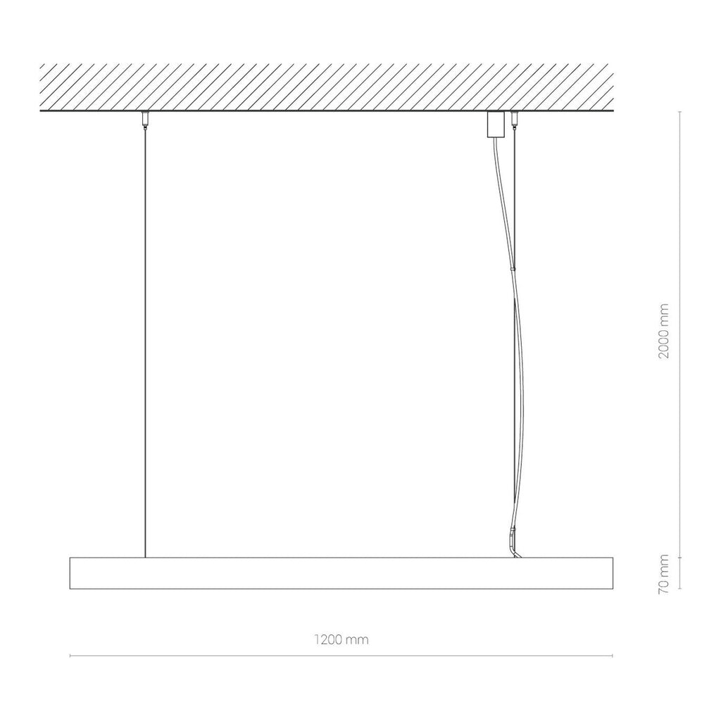 Nowodvorski Lampa liniowa sufitowa CL OFFICE LED PRO 120 31W 50/60Hz - Aluminium lakierowane - Biały II 10212