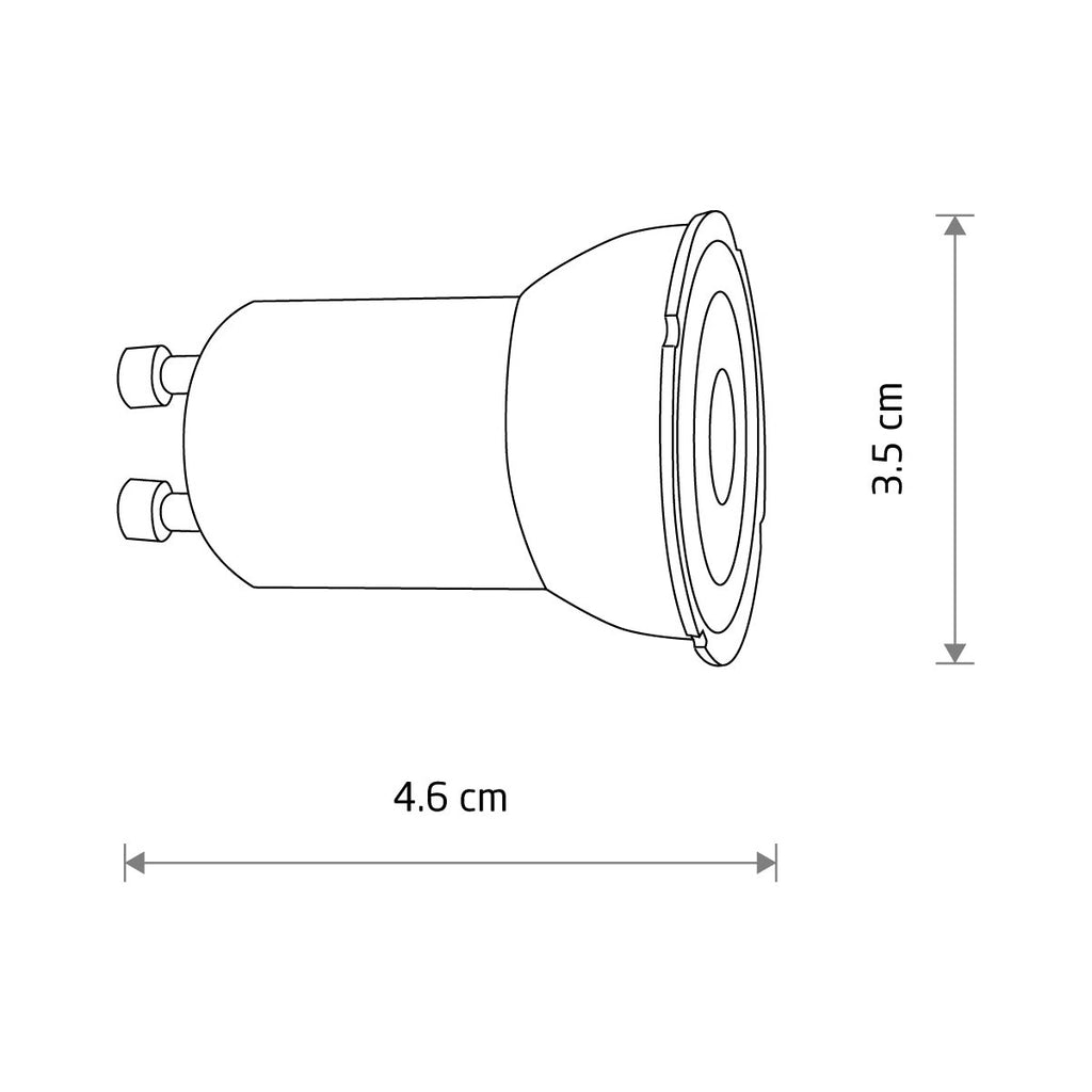 Nowodvorski REFLECTOR LED, GU10, R35, 4W 50/60Hz - Tworzywo sztuczne PC I 10230