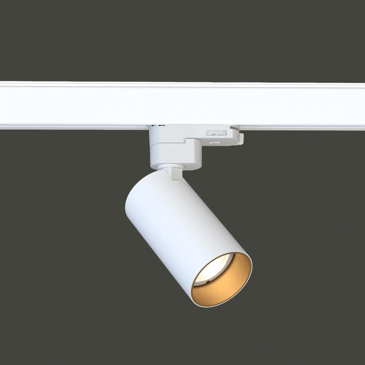 Nowodvorski System szynowy CTLS MONO 3-obwodowy CTLS Lampa 10W only LED - Stal lakierowana - Biały II 10238 - lampa włączona