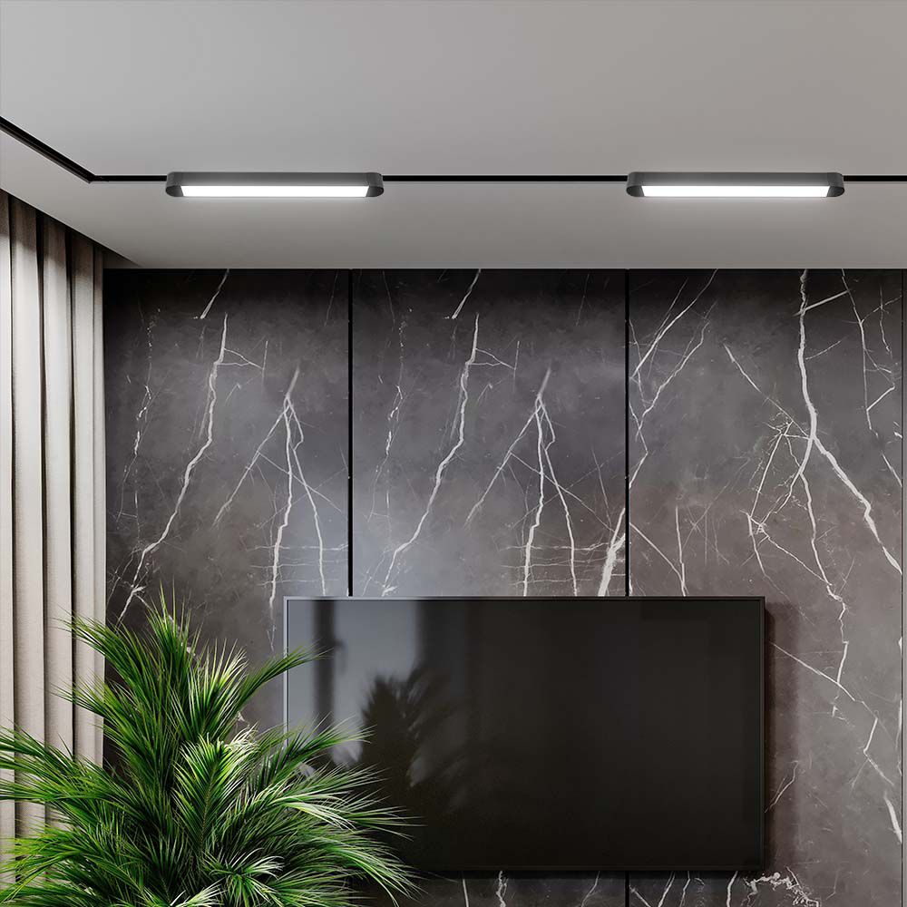 14W Lampa na Szynoprzewód SLIM MAGNETIC / Barwa: 6400K / Obudowa: Czarna
