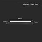 14W Lampa na Szynoprzewód SLIM MAGNETIC / Barwa: 6400K / Obudowa: Czarna