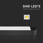 14W Lampa na Szynoprzewód SLIM MAGNETIC / Barwa: 6400K / Obudowa: Czarna