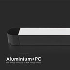 18W Lampa na Szynoprzewód SLIM MAGNETIC / Barwa: 4000K / Obudowa: Czarna
