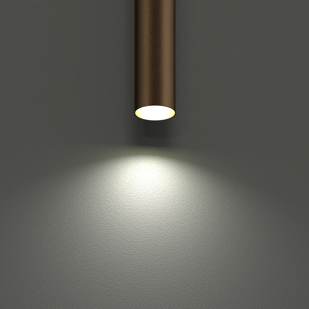 Nowodvorski Klosz / Oprawa CAMELEON LASER 490 - Stal lakierowana - Satynowy czekoladowy 10250 - lampa włączona