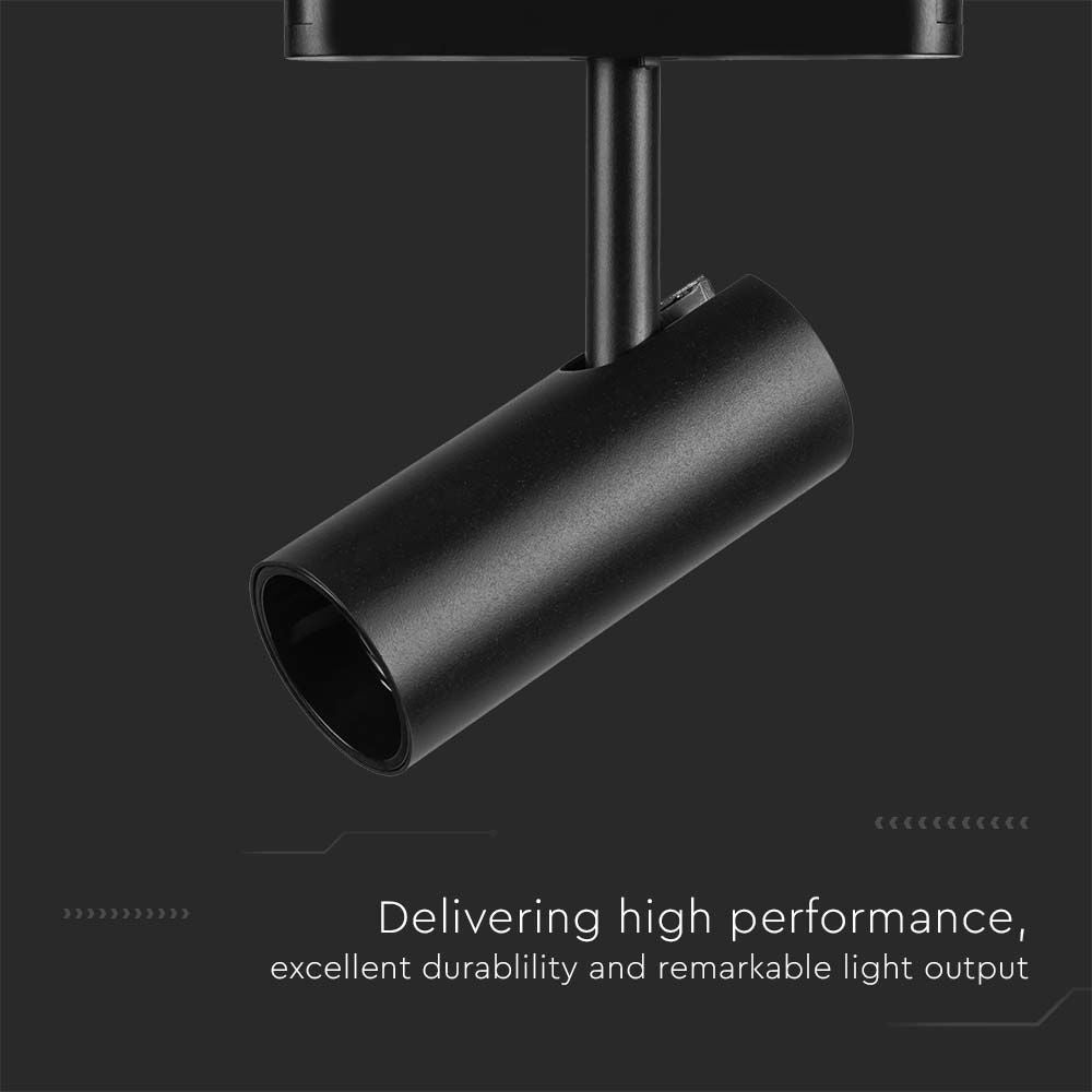 20W Lampa na Szynoprzewód SLIM MAGNETIC / Barwa: 4000K / Obudowa: Czarna