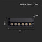 5W Lampa LED na szynoprzewód MAGNETIC regulowana / Barwa: 4000K / Obudowa: Czarna