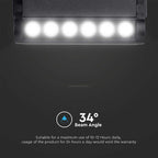 5W Lampa LED na szynoprzewód MAGNETIC regulowana / Barwa: 4000K / Obudowa: Czarna