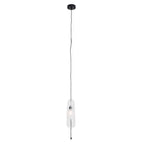 Maxlight Lampa wisząca Mauri - Metal + szkło transparentne - Czarny + szkło transparentne P0588