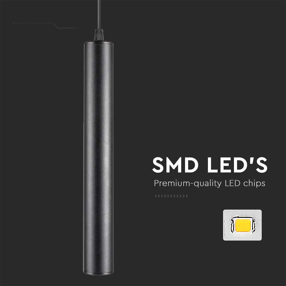 15W Lampa LED na szynoprzewód MAGNETIC / Wisząca / Barwa: 4000K / Obudowa: Czarna