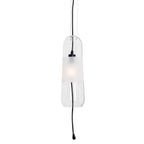 Maxlight Lampa wisząca Mauri - Metal + szkło transparentne - Czarny + szkło transparentne P0588