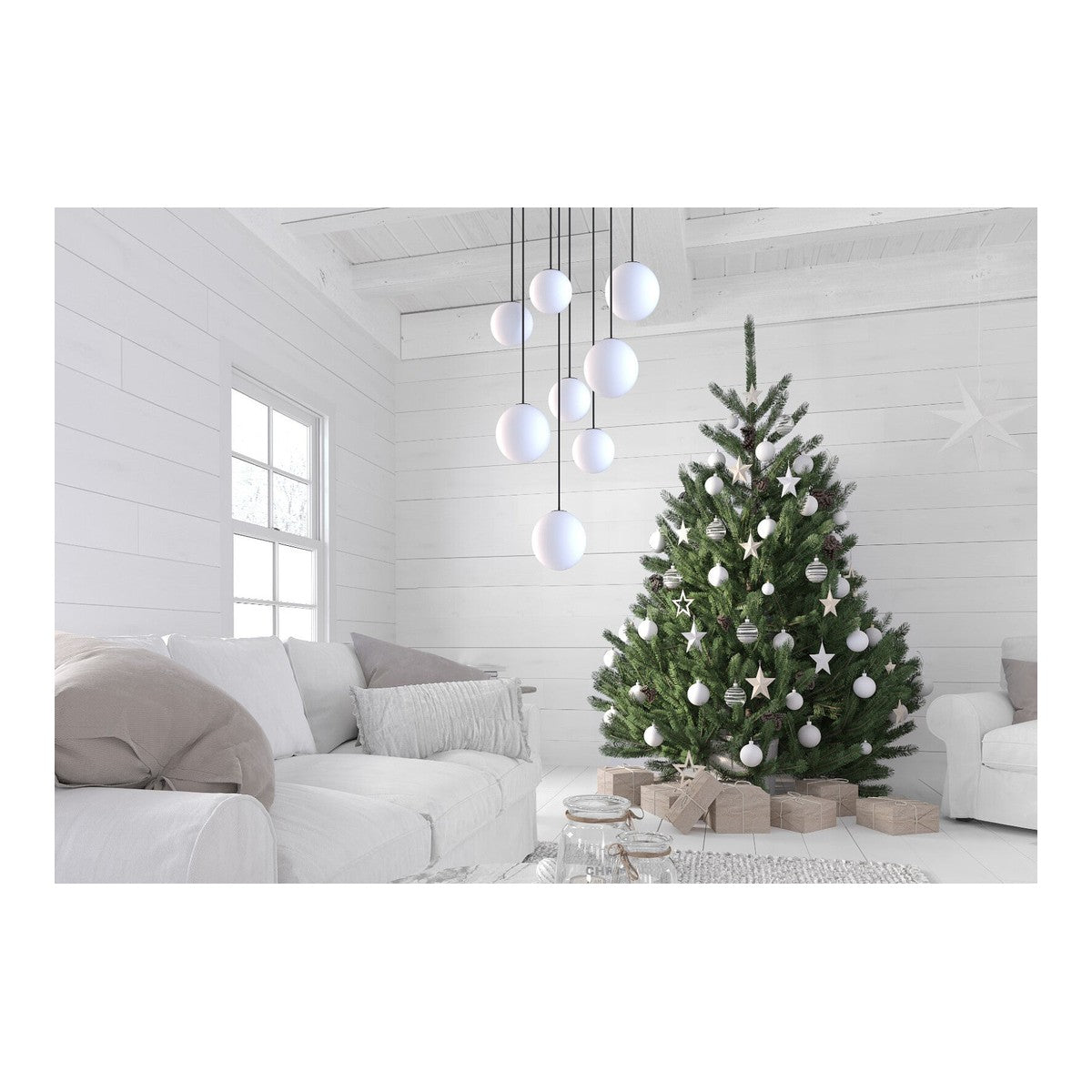 Nowodvorski Klosz / Oprawa CAMELEON SNOWBALL 120 - Szkło - Biały 10267