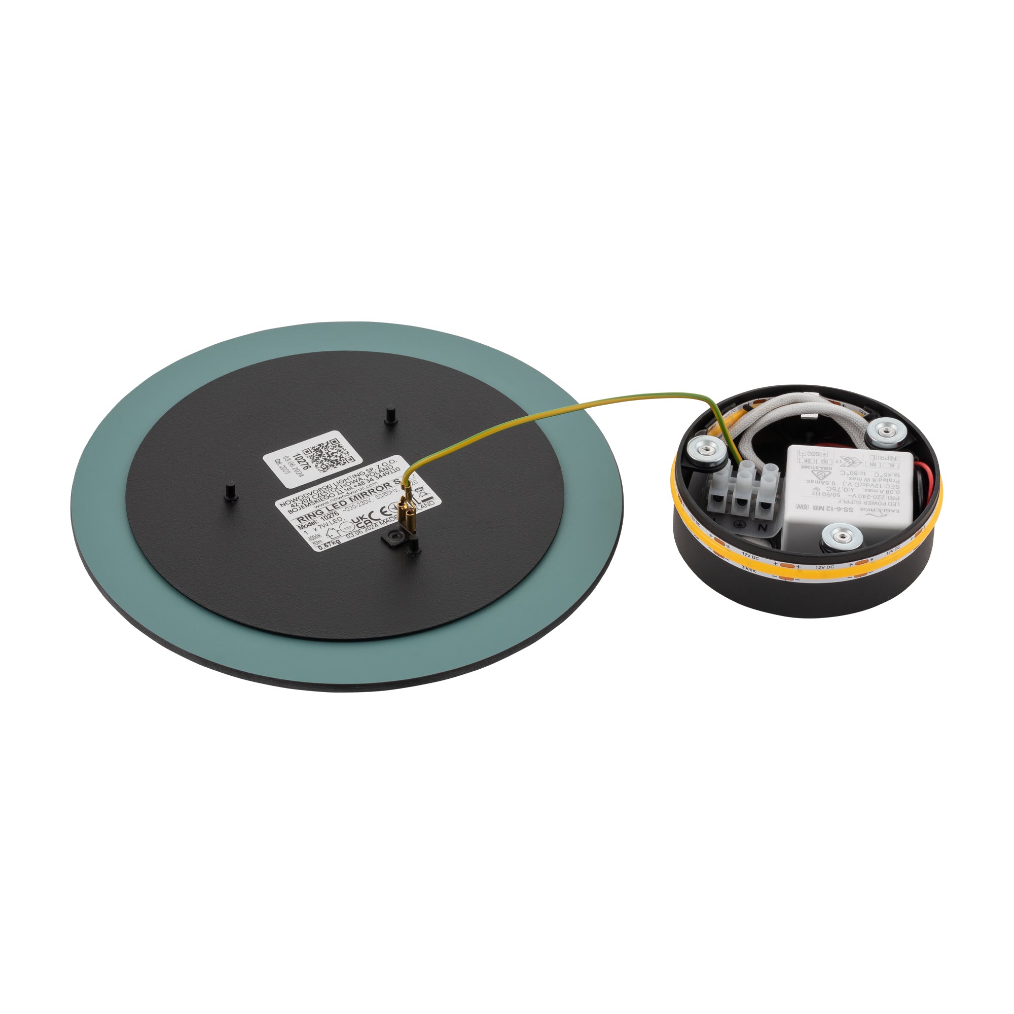Nowodvorski Kinkiet RING MIRROR LED S 7W 50/60Hz - Szkło - Inny