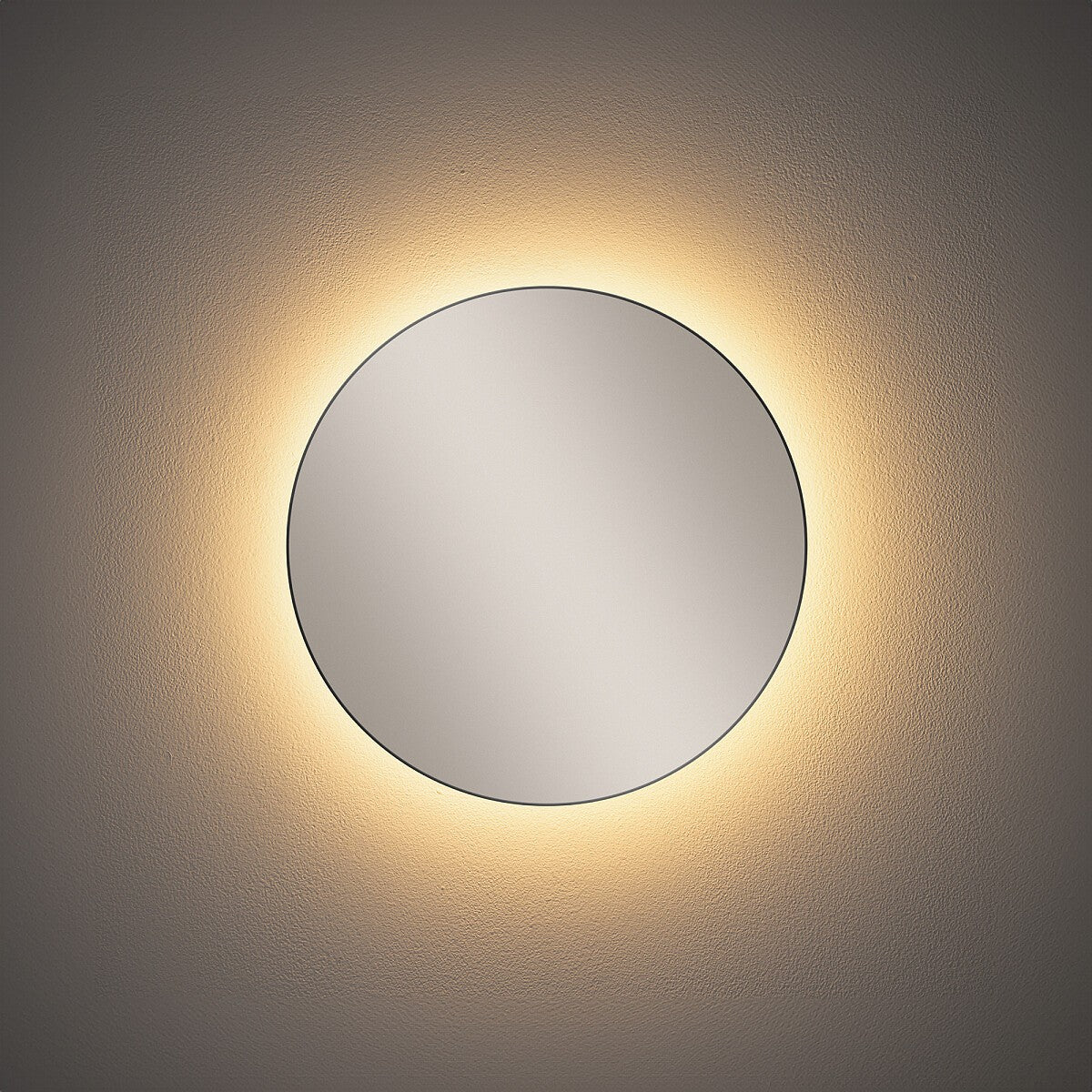 Nowodvorski Kinkiet RING MIRROR LED S 7W 50/60Hz - Szkło - Inny 10276 - lampa włączona