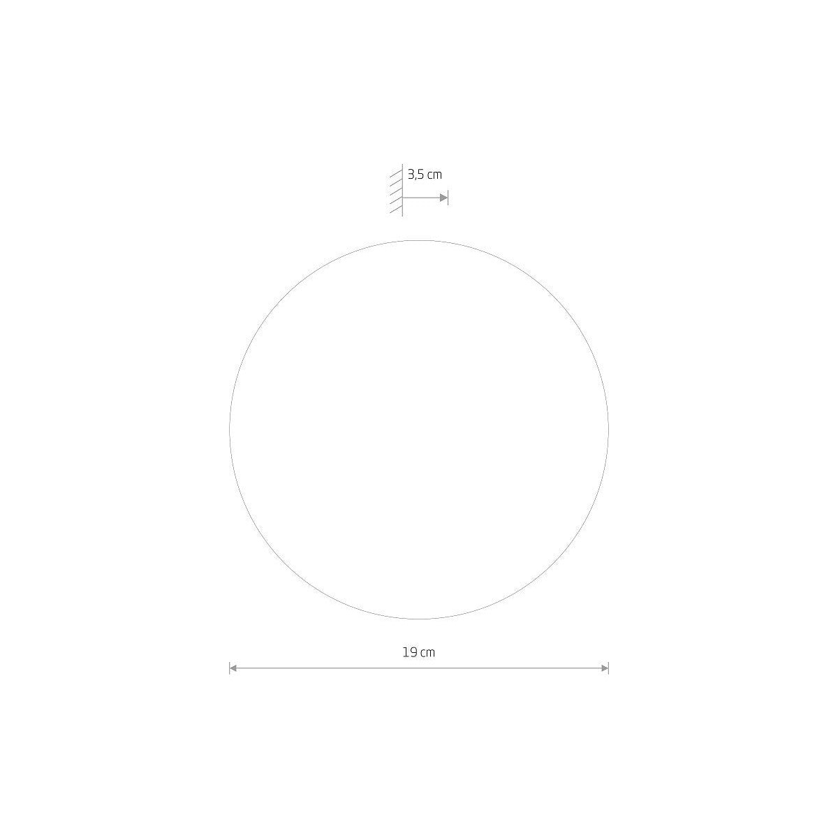 Nowodvorski Kinkiet RING MIRROR LED S 7W 50/60Hz - Szkło - Inny 10276