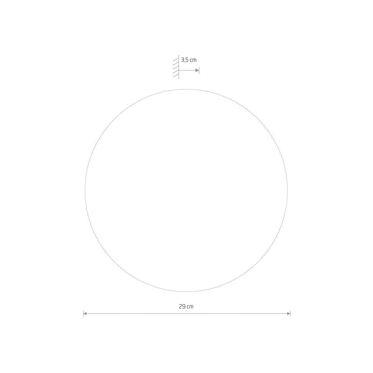 Nowodvorski Kinkiet RING MIRROR LED M 10W 50/60Hz - Szkło - Inny 10277