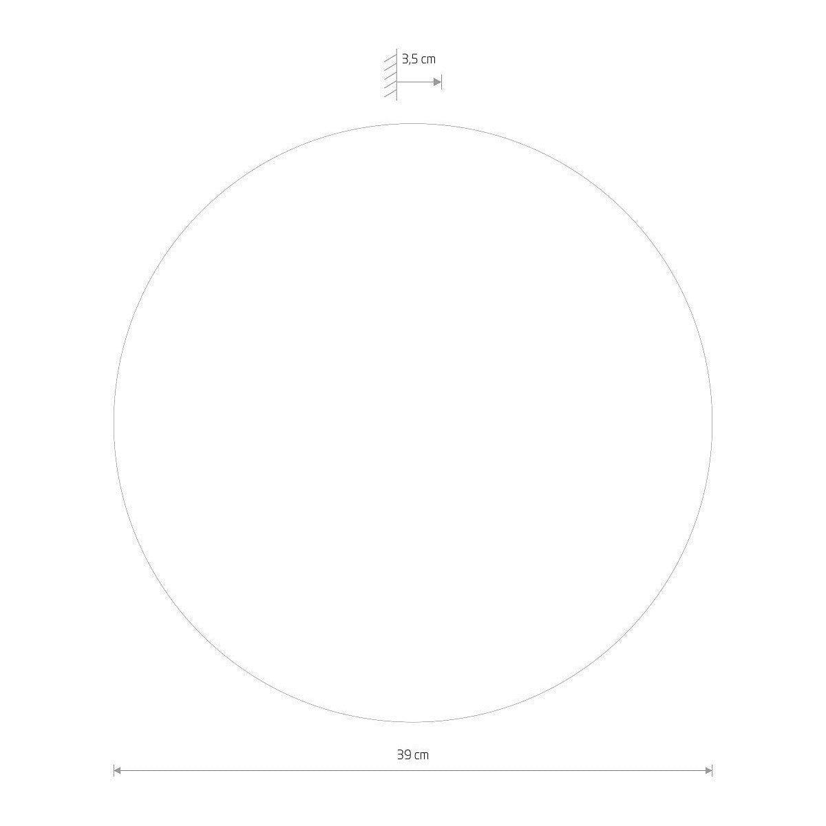 Nowodvorski Kinkiet RING MIRROR LED L 13W 50/60Hz - Szkło - Inny 10278