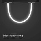 11W Lampa LED na szynoprzewód MAGNETIC / Elastyczna Świetlówka 1m / Barwa: 3000K / Ściemniana / Obudowa: Czarna