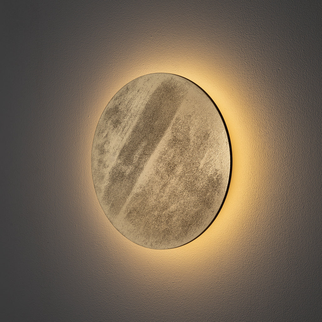 Nowodvorski Kinkiet RING WOOD LED M 10W 50/60Hz - Sklejka - Złoty