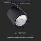 35W Lampa LED na szynoprzewód / Aluminiowa / Barwa: 4000K / Obudowa: Czarna
