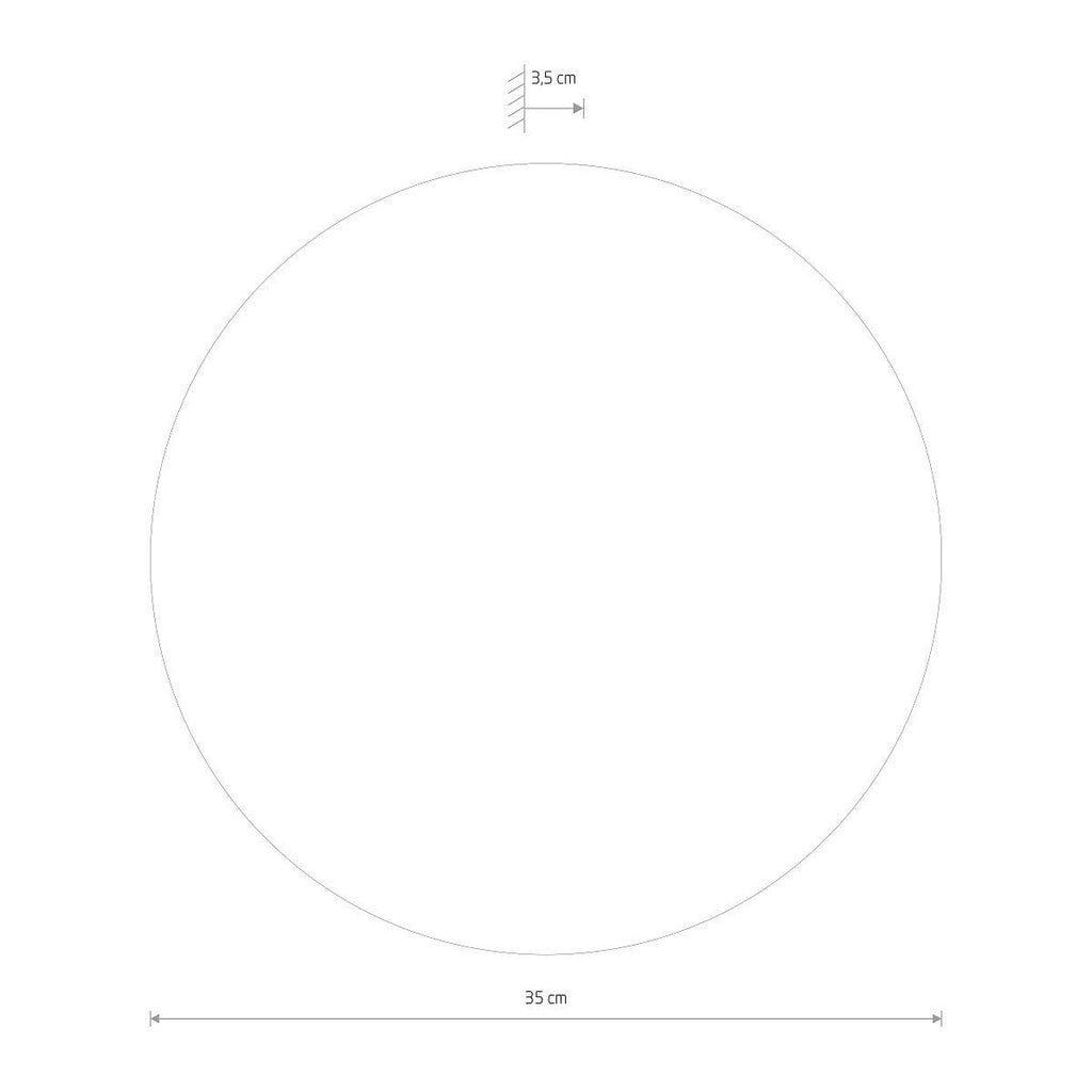 Nowodvorski Kinkiet RING WOOD LED L 13W 50/60Hz - Sklejka - Złoty 10282