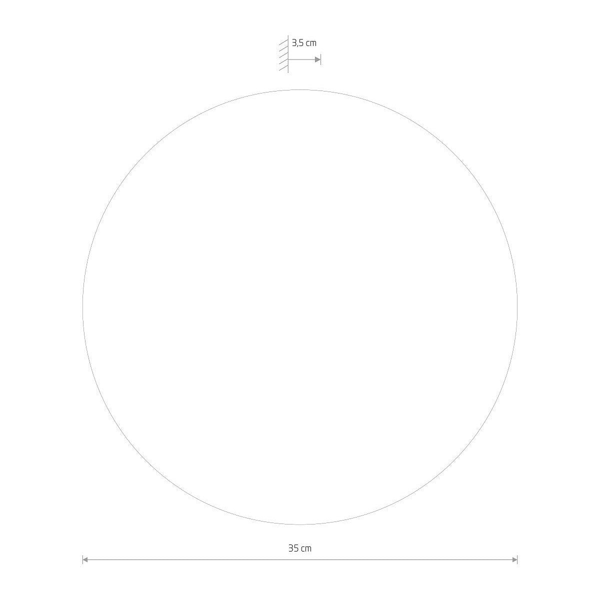 Nowodvorski Kinkiet RING WOOD LED L 13W 50/60Hz - Sklejka - Złoty 10282