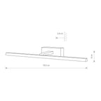Nowodvorski Kinkiet VAN GOGH LED M 13W 50/60Hz - Aluminium lakierowane - Czarny 10285