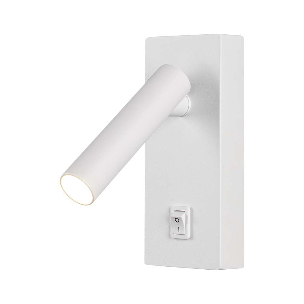 2W Lampa naścienna Spotlight LED / Barwa: 3000K / Obudowa: Biała
