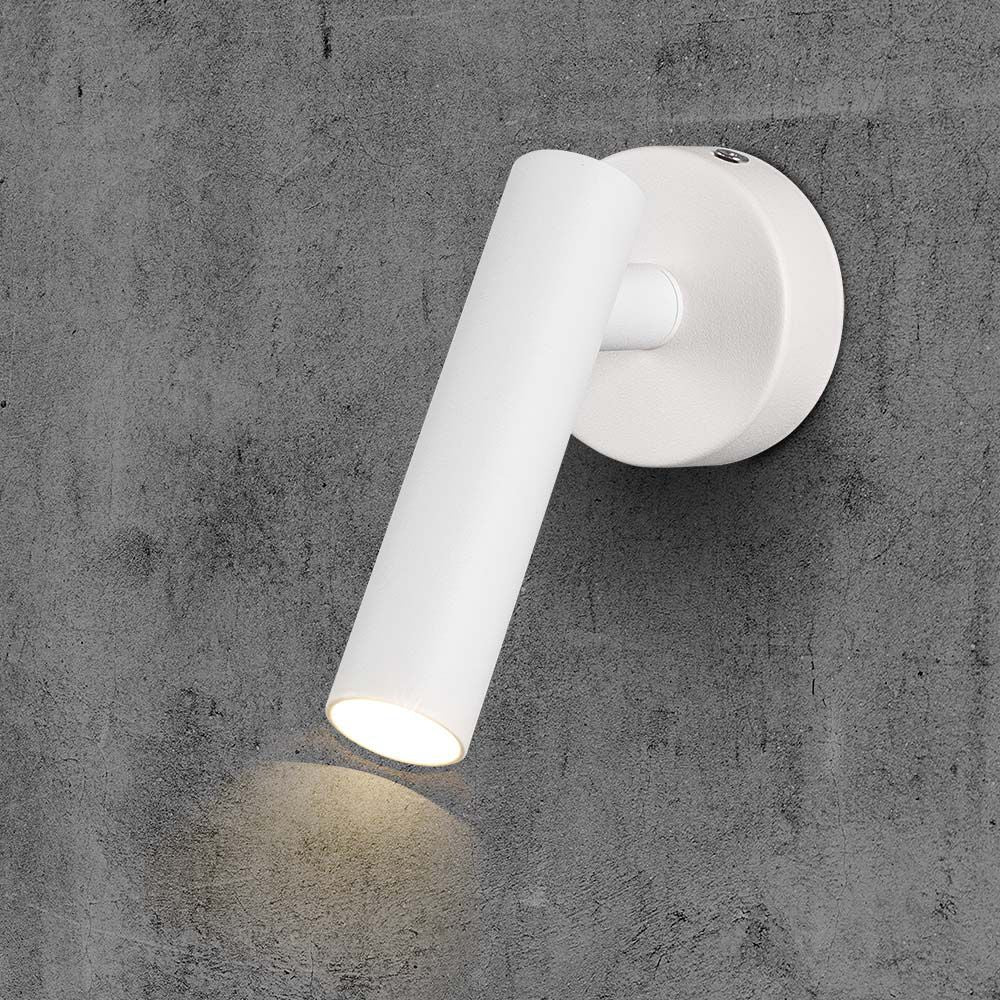 2W Lampa naścienna Spotlight LED / Barwa: 3000K / Obudowa: Biała