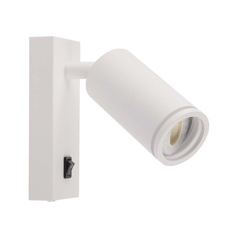 Naścienny Spotlight LED GU10 / Obudowa: Biała