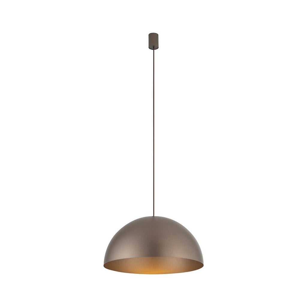 Nowodvorski Lampa wisząca HEMISPHERE SUPER L 12W only LED 50/60Hz - Stal lakierowana - Satynowy czekoladowy 10296