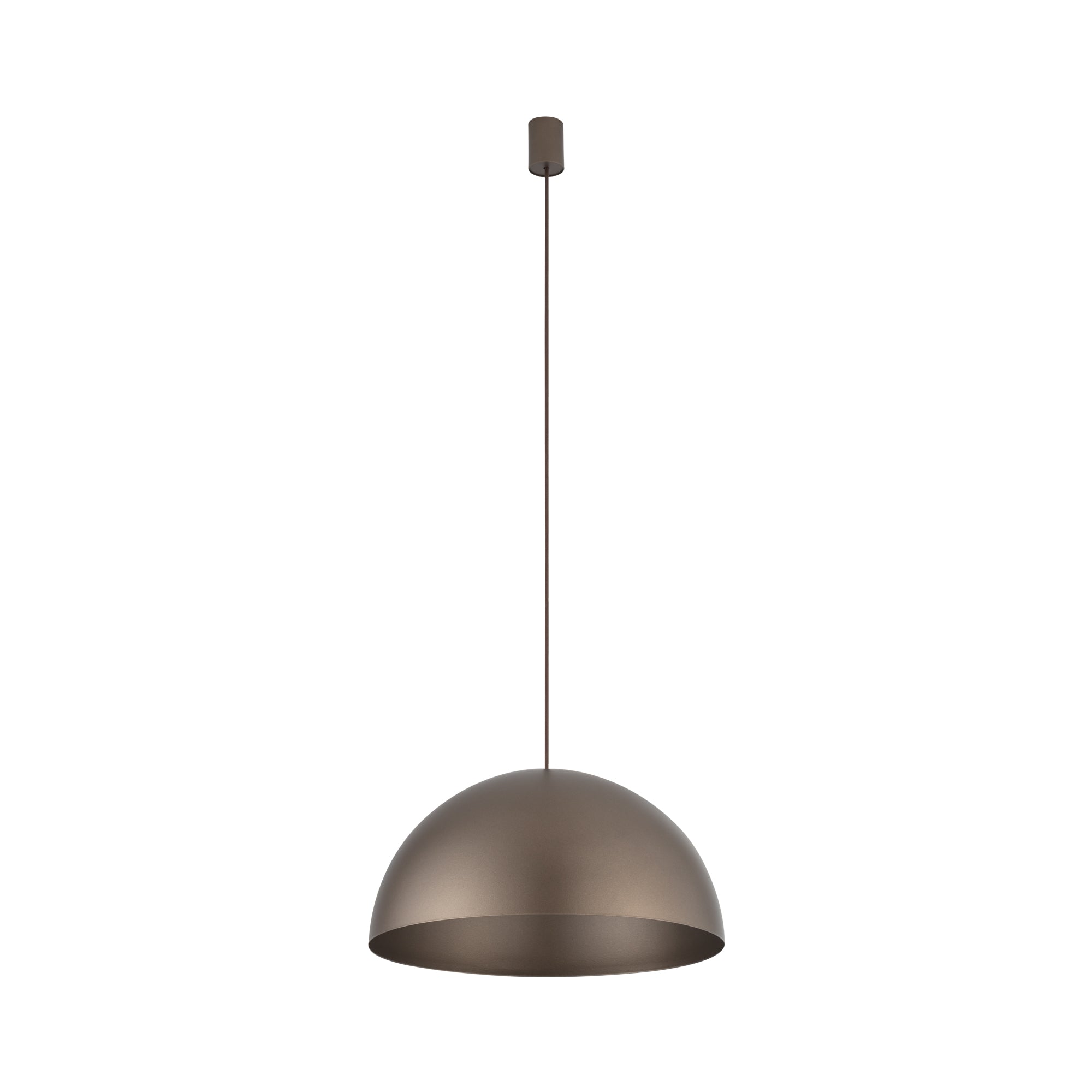 Nowodvorski Lampa wisząca HEMISPHERE SUPER L 12W only LED 50/60Hz - Stal lakierowana - Satynowy czekoladowy