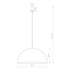 Nowodvorski Lampa wisząca HEMISPHERE SUPER L 12W only LED 50/60Hz - Stal lakierowana - Satynowa miedź 10297