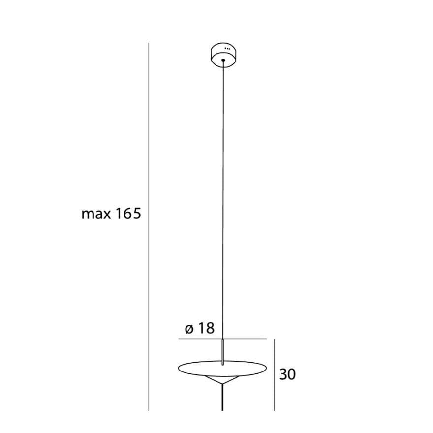Maxlight Lampa wisząca Cone I - Metal + szkło mleczne - Czarny P0554