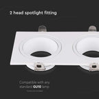 Oprawa Spotlight LED z dwoma trzonkami / Kolor: Biały