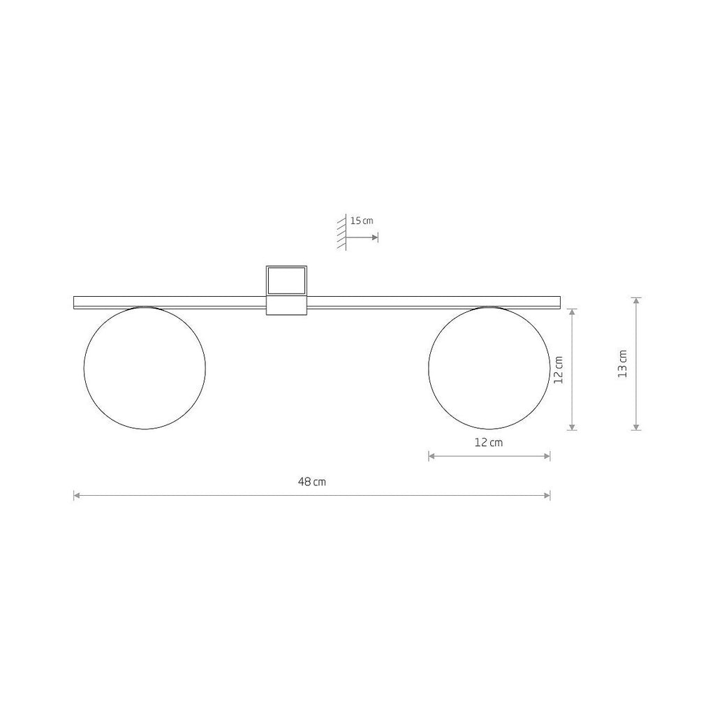 Nowodvorski Lampa przysufitowa PIK 12W only LED 50Hz - Aluminium lakierowane - Czarny I 10300